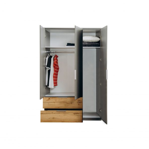 Wardrobe with 3 doors with drawer 