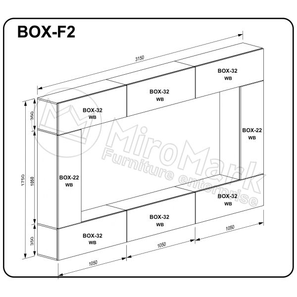 Вітальний набір BOX F2 (BOX-32 6шт, BOX-22 2шт)