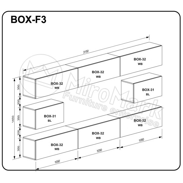Вітальний набір BOX F3 (BOX-31 2шт, BOX-32 6шт)