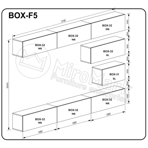 Вітальний набір BOX F5 (BOX-31 1шт, BOX-32 7шт)