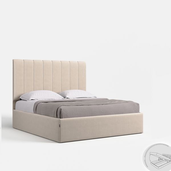 Soft bed 1,4x2,0 with lift