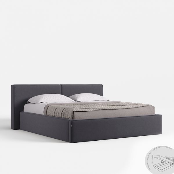 Soft bed Duo 1,6x2,0 with lift