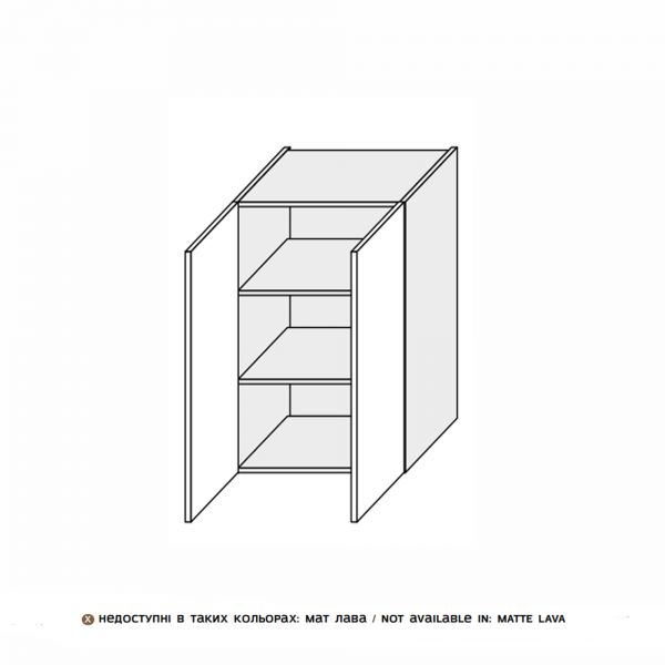 Upper section 80U/900 2dr of kitchen set Glory