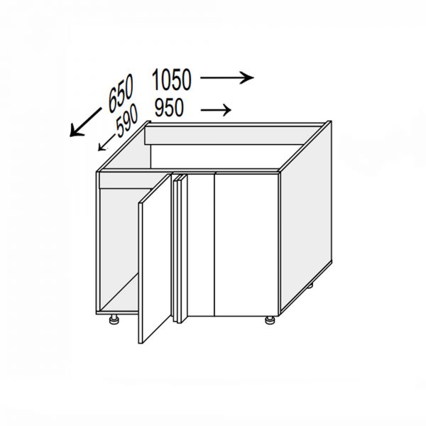 Lower section AngleL 90°/820 1dr of kitchen set Glory  