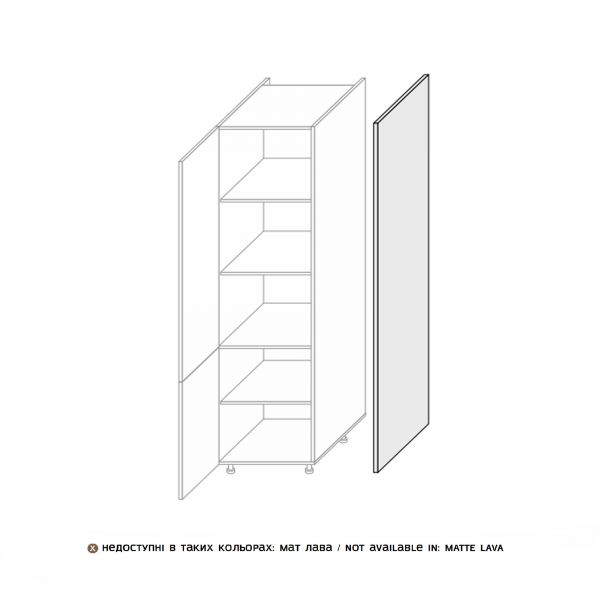 Side panel Glory cupboard 2140mm