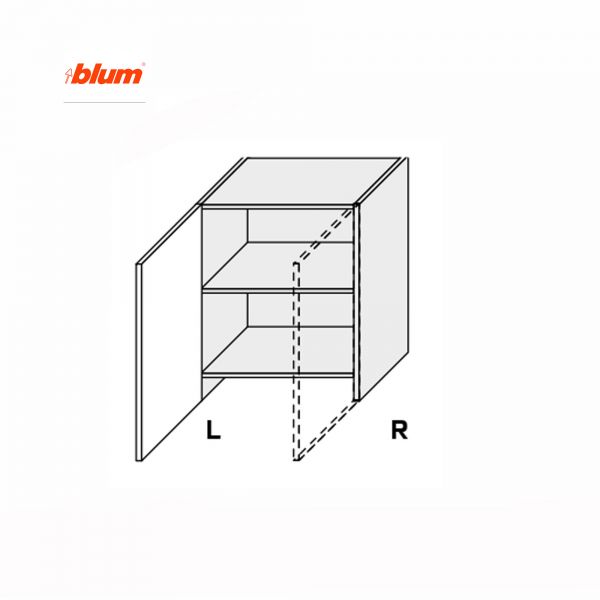 Upper section 60UHT/690 Hood Telescope Pro Blum 1dr of kitchen set Millenium Left