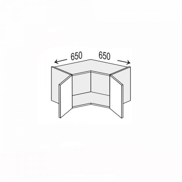 Upper section AngelU 90°/450 2dr of kitchen set Millenium