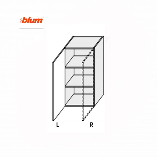 Upper section 30U/900 Pro Blum 1dr of kitchen set Millenium Left