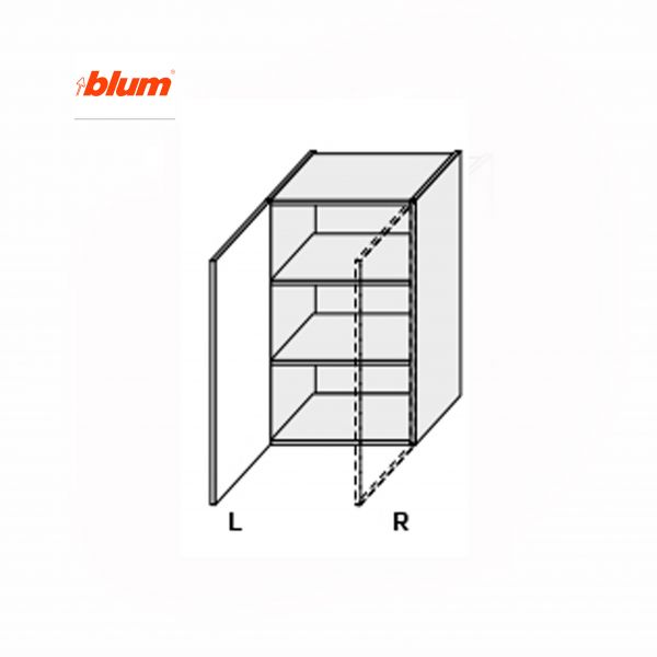 Upper section 50U/900 Pro Blum 1dr of kitchen set Millenium Left