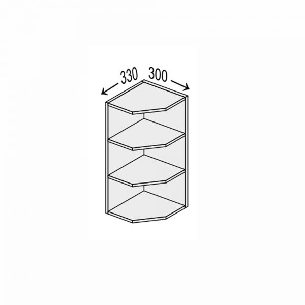 Upper section 30UEA/720 Angle ending of kitchen set Millenium