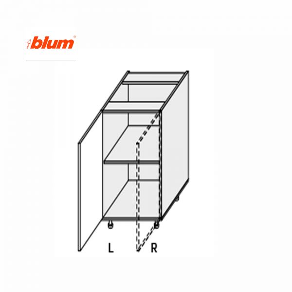 Lower section 40L/820 Pro Blum 1dr of kitchen set Millenium Left