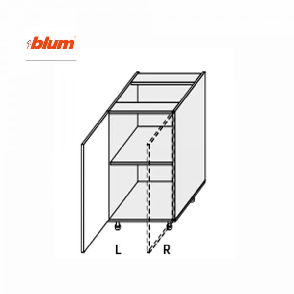 Lower section 50L/820 Pro Blum 1dr of kitchen set Millenium Left