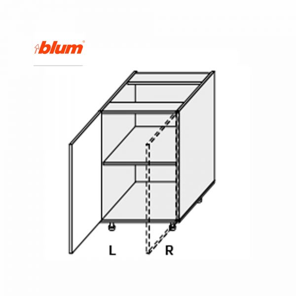 Lower section 60L/820 Pro Blum 1dr of kitchen set Millenium Left