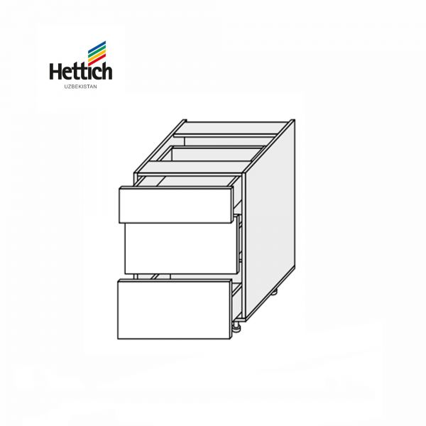 Lower section 40L3DR/820 Pro Blum+Hettich of kitchen set Millenium