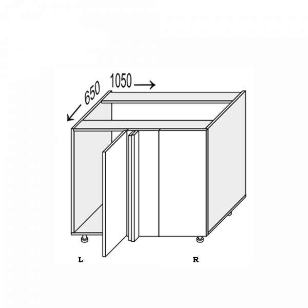 Lower section AngleL 90°/820 1dr of kitchen set Millenium Left