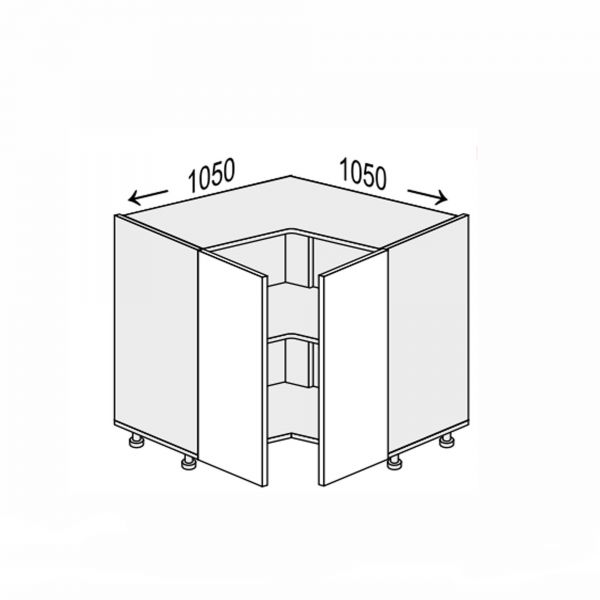 Lower section AngleL 90°/820 2dr of kitchen set Millenium