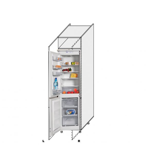 Cupboard section 60CF/2140 Fridge of kitchen set Millenium Left