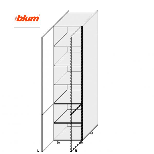 Cupboard section 60C/2320 Pro Blum of kitchen set Millenium Left