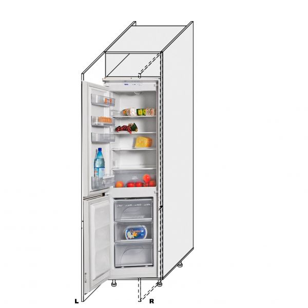 Cupboard section 60CF/2320 Fridge of kitchen set Millenium Left