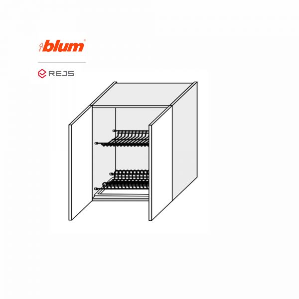 Upper section 60UD/720 Drying Pro Blum+Rejs 2dr of kitchen set Vintage