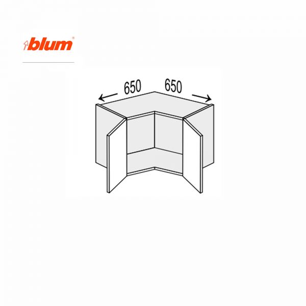 Upper section AngelU 90°/360 Pro Blum 2dr of kitchen set Vintage