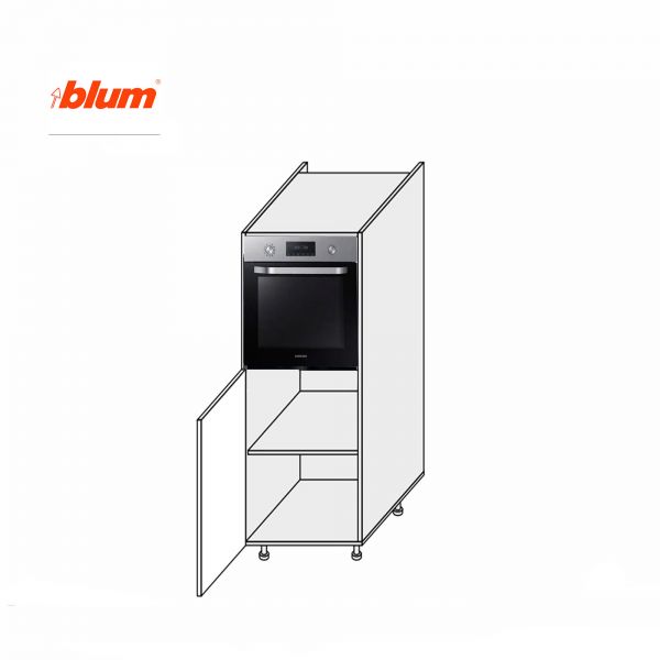 Cupboard section 60CO/1420 Pro Blum Oven of kitchen set Vintage