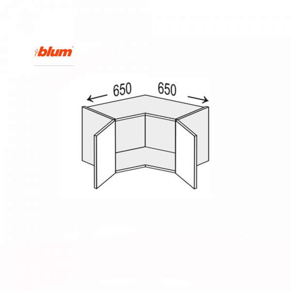 Upper section AngelU 90°/450 Pro Blum 2dr of kitchen set Mary