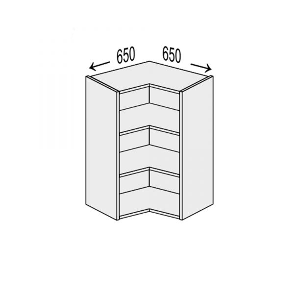 Корпус кухонний секцiя верхня КутВ 90°/900 