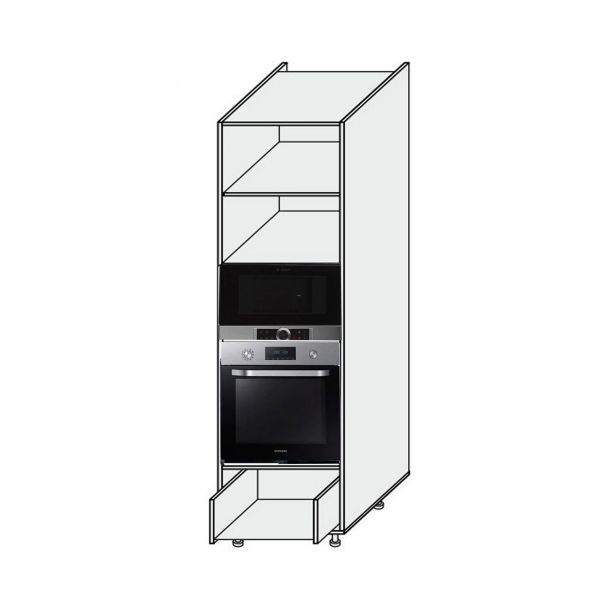 Carcass cupboard section 60COM1DR/2140 Oven+Microwave Telescope of kitchen set