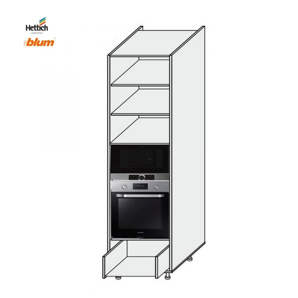 Carcass cupboard section 60COM1DR/2320 Oven+Microwave Pro Blum+Hettich of kitchen set