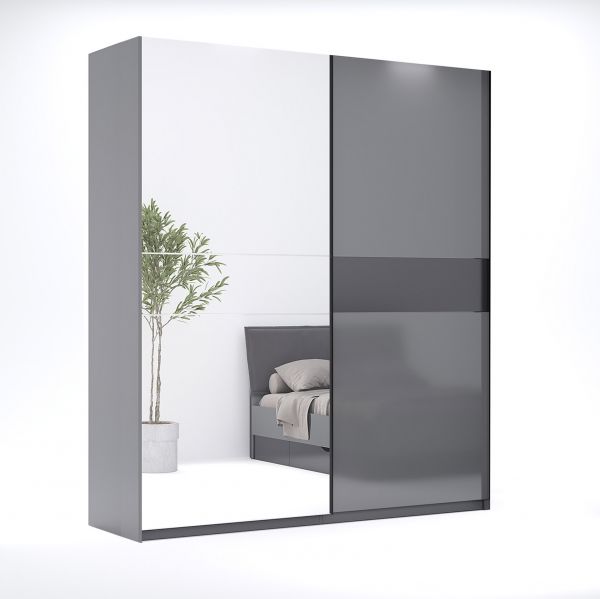 Slide-door wardrobe 1,5m of bedroom set Teo
