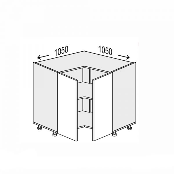 Lower section AngleL 90°/820 2dr of kitchen set Mary