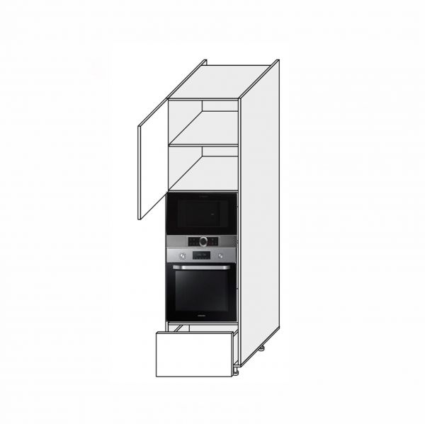 Cupboard section 60COM1DR/2140 Oven+Microwave Telescope of kitchen set Mary