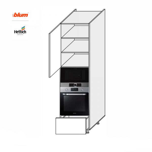 Cupboard section 60COM1DR/2320 Oven+Microwave Pro Blum+Hettich of kitchen set Mary