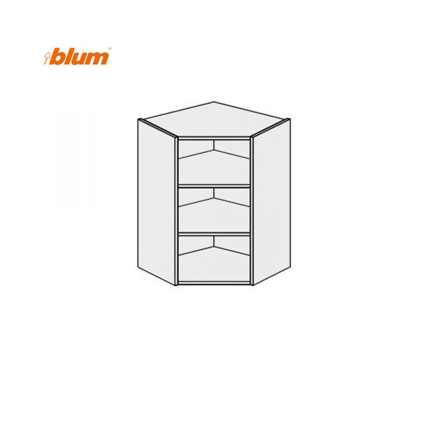 Carcass upper section AngleU 45°/720 1dr of kitchen