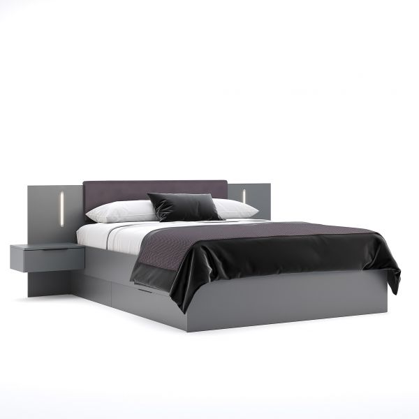 Bed 1,6x2,0 without lift without frame of bedroom set Doni