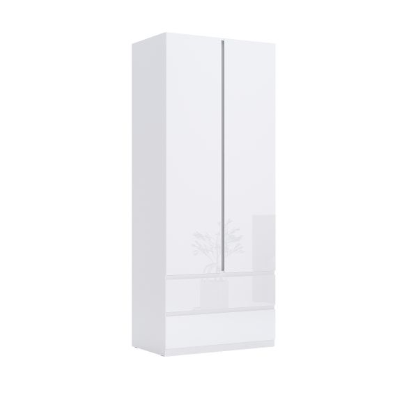 2-door 2-drawers wardrobe without mirors of bedroom set Mia