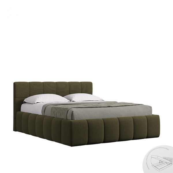 Soft Bed 1,8x2,0 with lift, with frame Tony