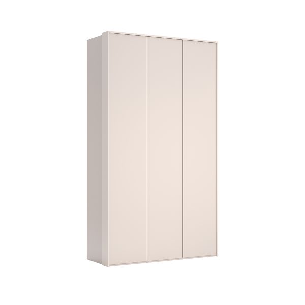 3-door wardrobe without mirrors with cornice of bedroom set Bruno