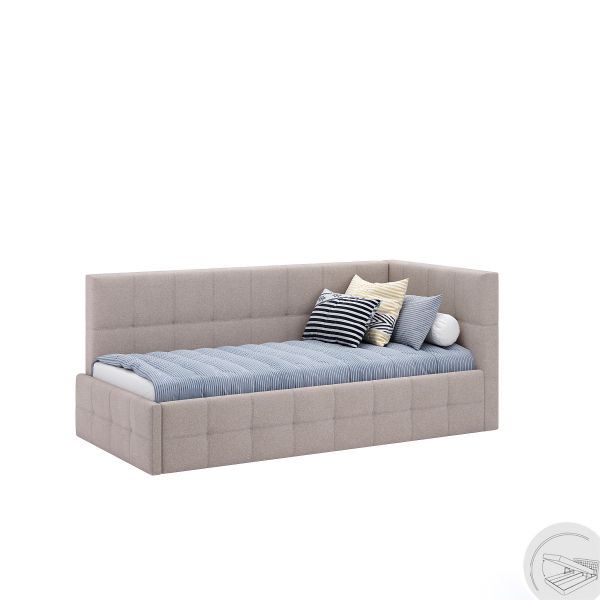 Soft Bed 0,9 with lift with frame Kelly