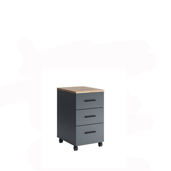 3-drawer stand on wheels of office set Jurian