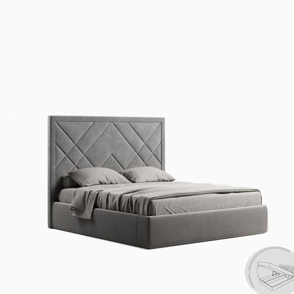 Soft Bed 1,6x2,0 with lift of bedroom set Viva