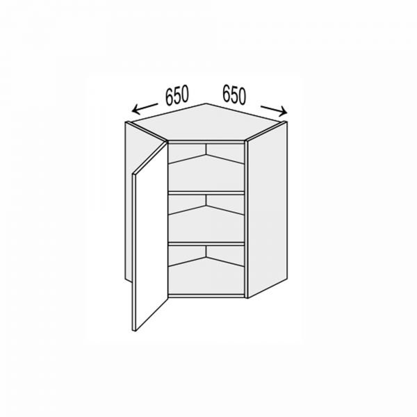 Upper section AngleU 45°/720 1dr of kitchen set Glory  