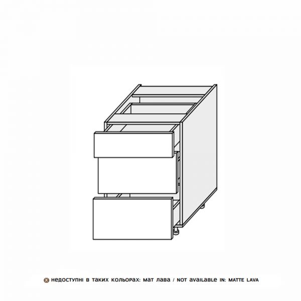 Lower section 50L3DR/820 Telescope of kitchen set Glory