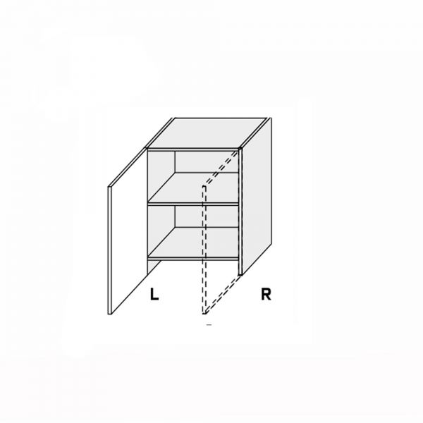 Upper section 60UHT/860 Hood Telescope 1dr of kitchen set Valencia Right