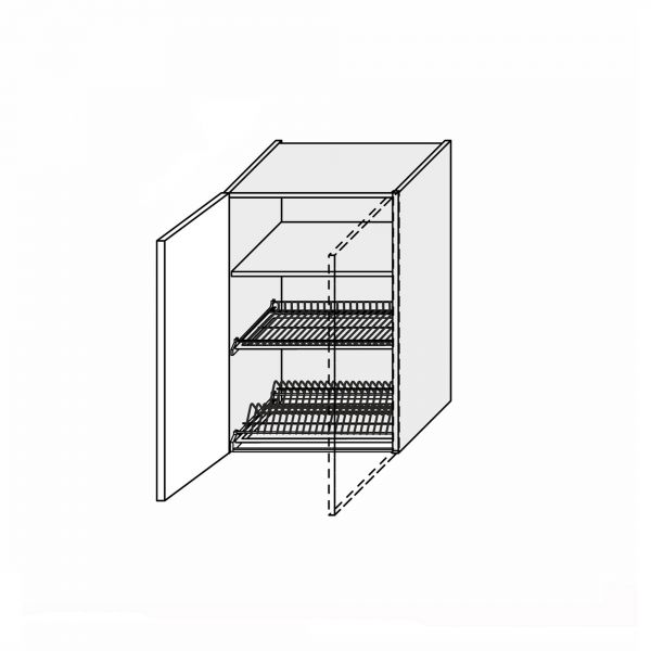 Upper section 60UD/900 Drying 1dr of kitchen set Millenium WG Left