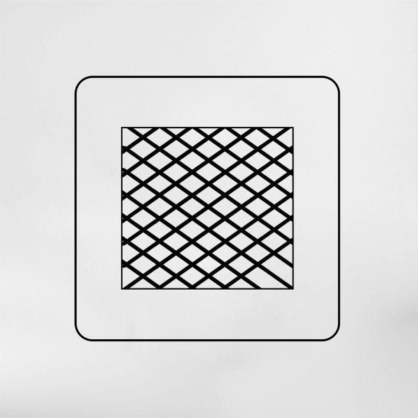 Door with lattice (Semi-matte) (1m2)