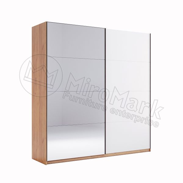 Wardrobe with sliding doors 2,0m Mirror (Gloss)