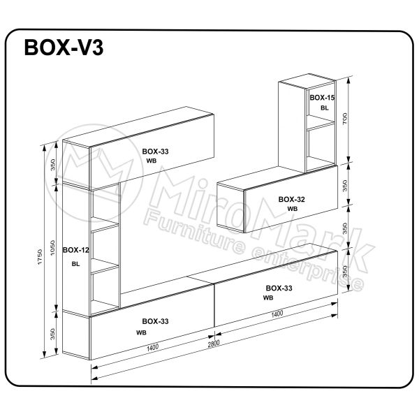Вітальний набір BOX-V3 (BOX-3 1шт, BOX-4 1шт, BOX-7 1шт, BOX-8 3шт)