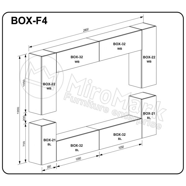 Вітальний набір BOX-F4 (BOX-7 4шт, BOX-10 2шт, BOX-11 2шт)